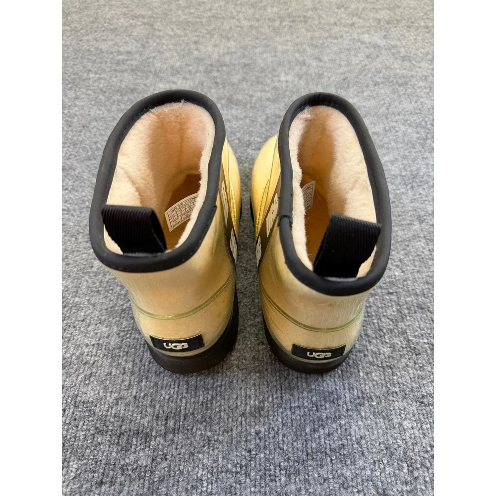 UGG Classic Clear Mini Boots Natural Black Waterproof 1112386K Womens 6